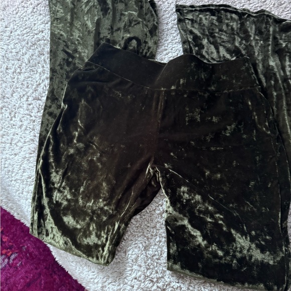 Olive Velvet Women's Pants - Picture 4 of 5